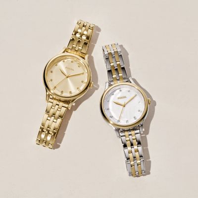 Fossil laney three hand watch new arrivals