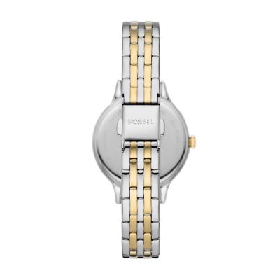 Laney Three-Hand Two-Tone Stainless Steel Watch - BQ3864 - Fossil