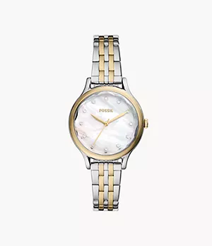 Laney Three-Hand Two-Tone Stainless Steel Watch