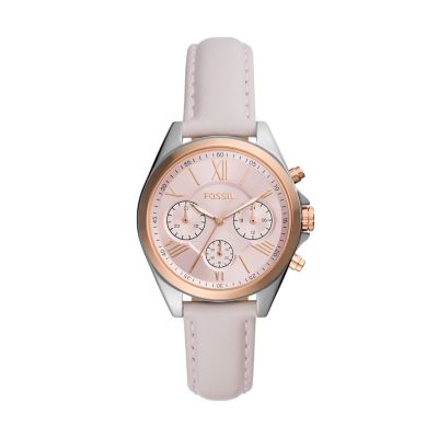 Modern Courier Chronograph Blush Leather Watch