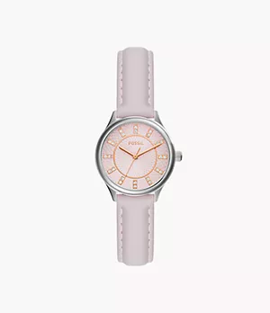 Uhr Modern Sophisticate 3-Zeiger-Werk Leder rosé