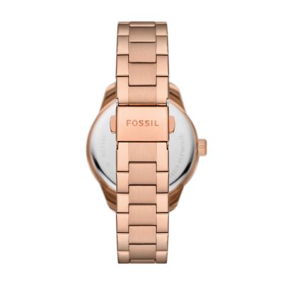 Fossil rose gold sale