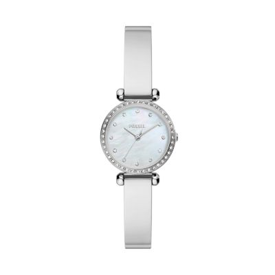 White shop hand watch