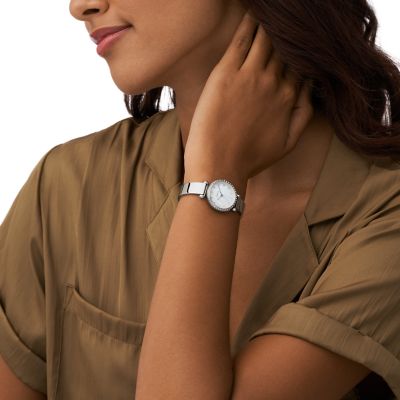 Tillie Mini Three-Hand Stainless Steel Watch