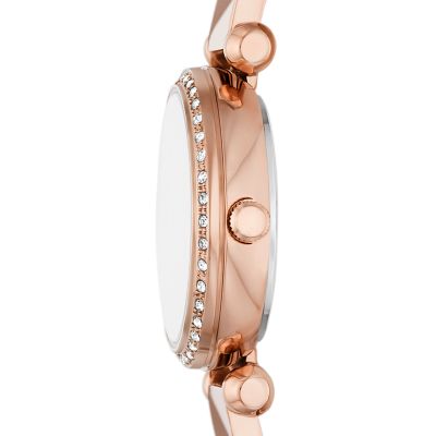 Tillie Mini Three-Hand Rose Gold-Tone Stainless Steel Watch