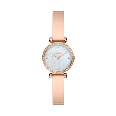Fossil Outlet Women's Tillie Mini Three-Hand Rose Gold-Tone Stainless Steel Watch - Rose Gold