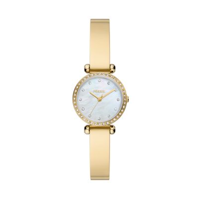 Fossil Outlet Women's Tillie Mini Three-Hand Gold-Tone Stainless Steel Watch - Gold