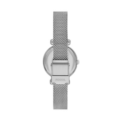 Tillie Mini Three-Hand Stainless Steel Mesh Watch