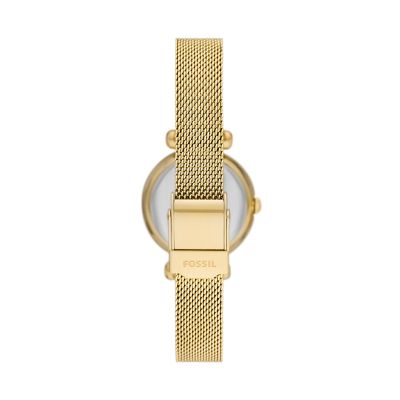 Fossil mesh shop strap watch