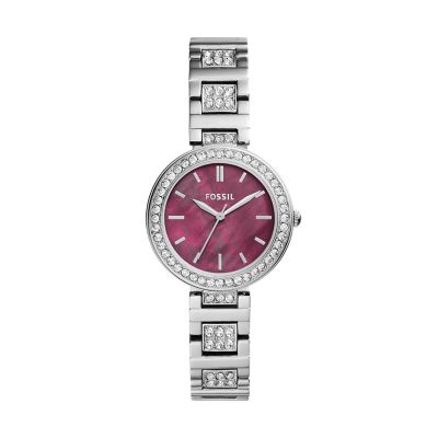 Fossil on sale watch burgundy