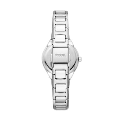 Eevie Mini Three-Hand Date Stainless Steel Watch - BQ3906 - Fossil