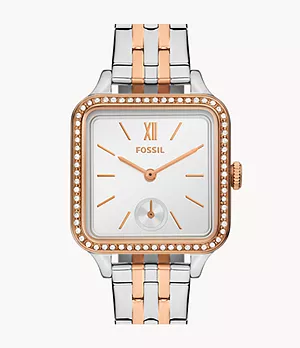 Colleen Three-Hand Two-Tone Stainless Steel Watch