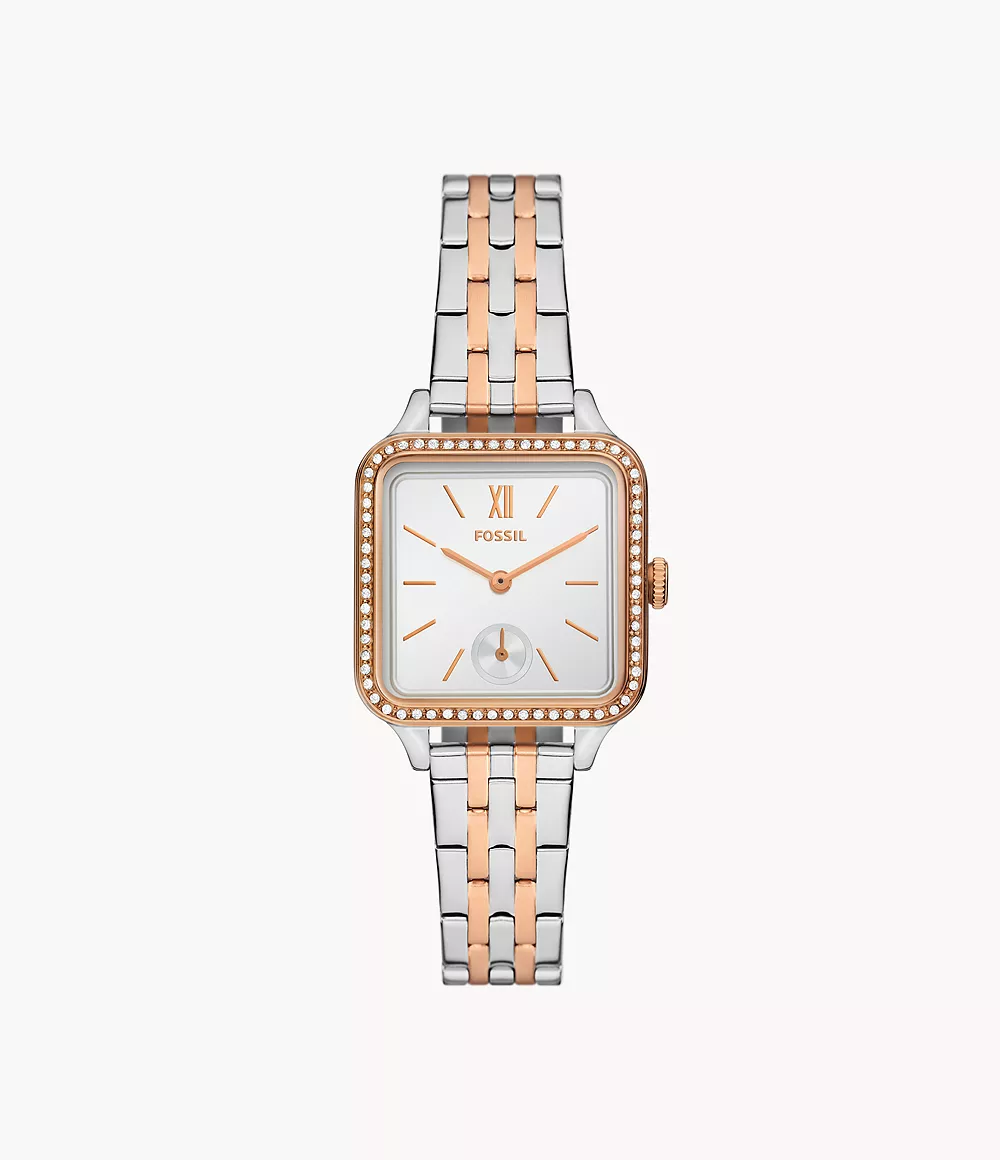 Colleen Three-Hand Two-Tone Stainless Steel Watch
