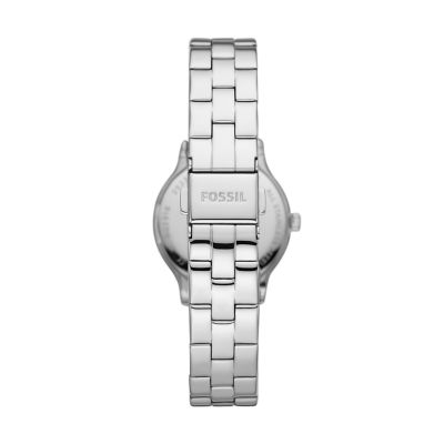 Fossil three hand on sale stainless steel watch