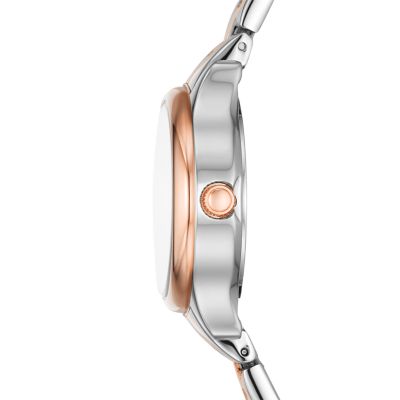 Modern Sophisticate Three-Hand Two-Tone Stainless Steel Watch