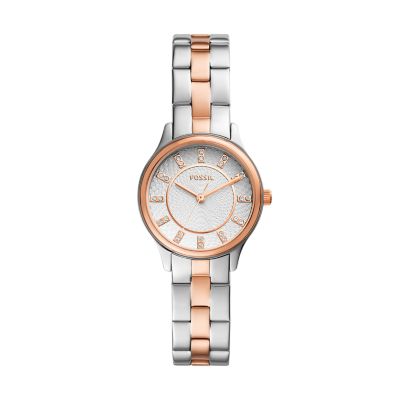 Modern Sophisticate Three-Hand Gold-Tone Stainless Steel Watch