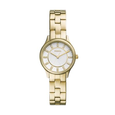 Fossil Outlet Women's Modern Sophisticate Three-Hand Gold-Tone Stainless Steel Watch - Gold
