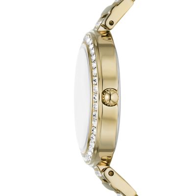 Karli Three-Hand Gold-Tone Stainless Steel Watch