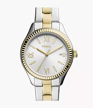 Rye Three-Hand Date Two-Tone Stainless Steel Watch