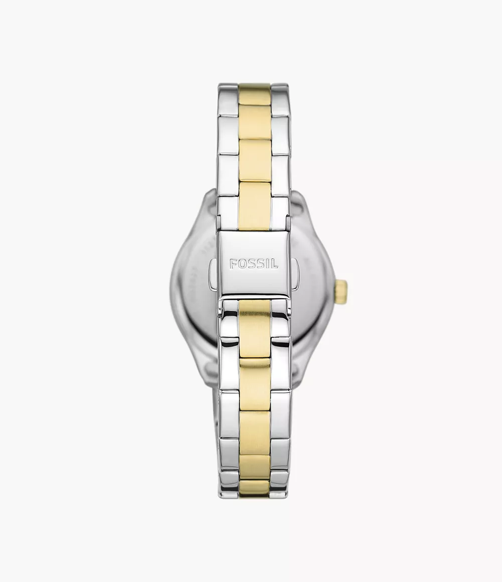 Rye Three-Hand Date Two-Tone Stainless Steel Watch