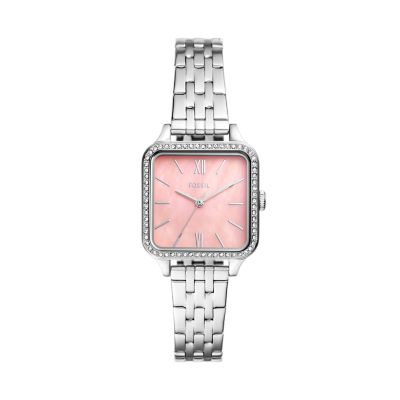 Colleen Three-Hand Stainless Steel Watch