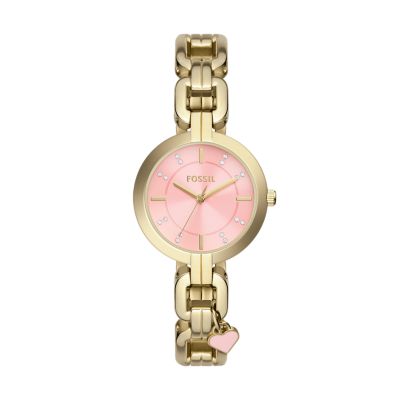 Kerrigan Three-Hand Gold-Tone Stainless Steel Watch