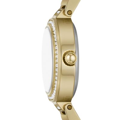 Karli Three-Hand Gold-Tone Stainless Steel Watch