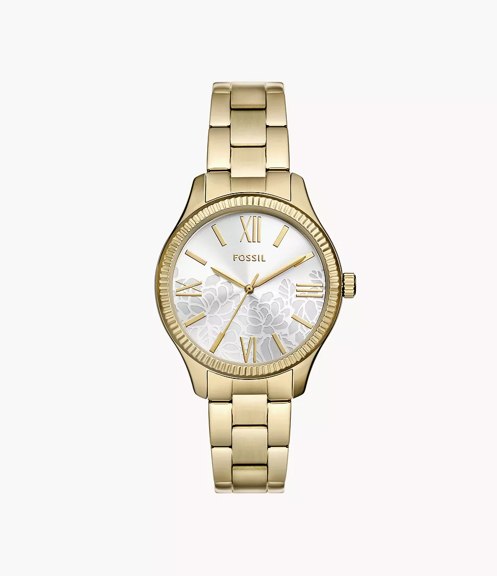 Image of Rye Three-Hand Gold-Tone Alloy Watch