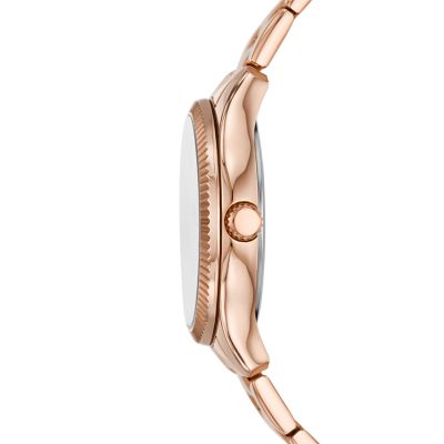 Uhr Rye Multifunktion Edelstahl roségoldfarben - BQ3969 - Fossil