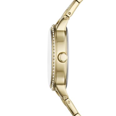 Penny Three-Hand Gold-Tone Stainless Steel Watch