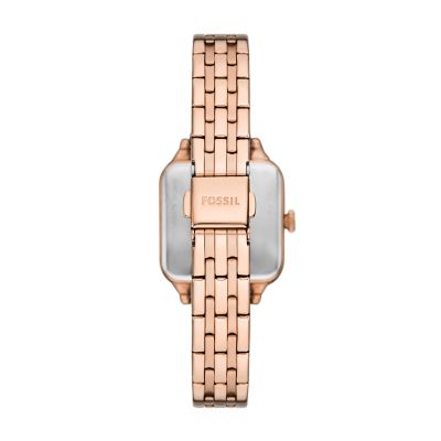 Colleen Three-Hand Rose Gold-Tone Stainless Steel Watch