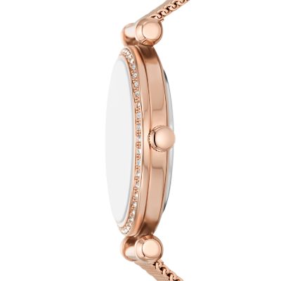 Tillie Three-Hand Rose Gold-Tone Stainless Steel Watch