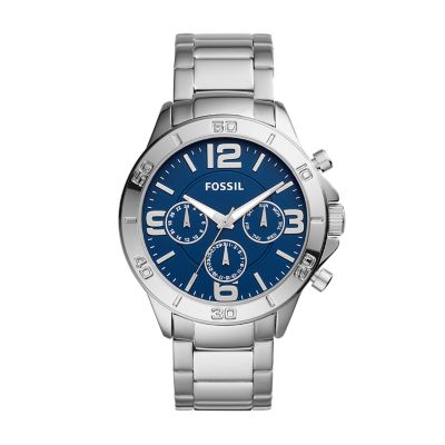 Modern Century Multifunction Stainless Steel Watch