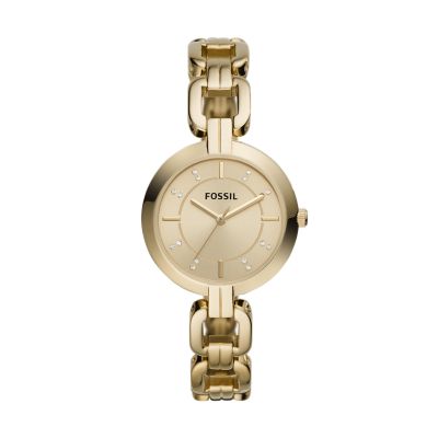 Kerrigan Three-Hand Gold-Tone Stainless Steel Watch