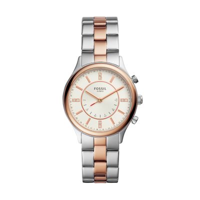 

Fossil Femmes Montre connectée hybride Modern Sophisticate en acier inoxydable bicolore