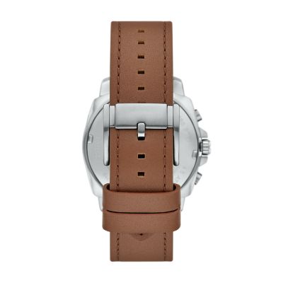 Privateer Chronograph Brown Leather Watch