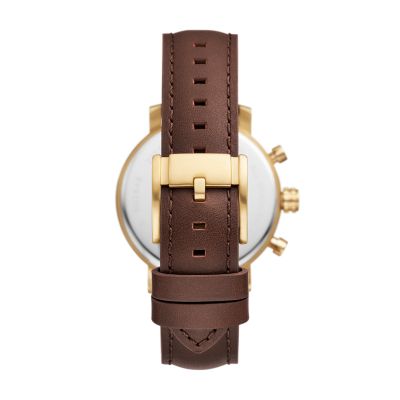 Rhett Multifunction Brown LiteHide™ Leather Watch
