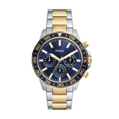 Gold,Silver for Bannon Multifunction Gold-Tone Stainless Steel Watch