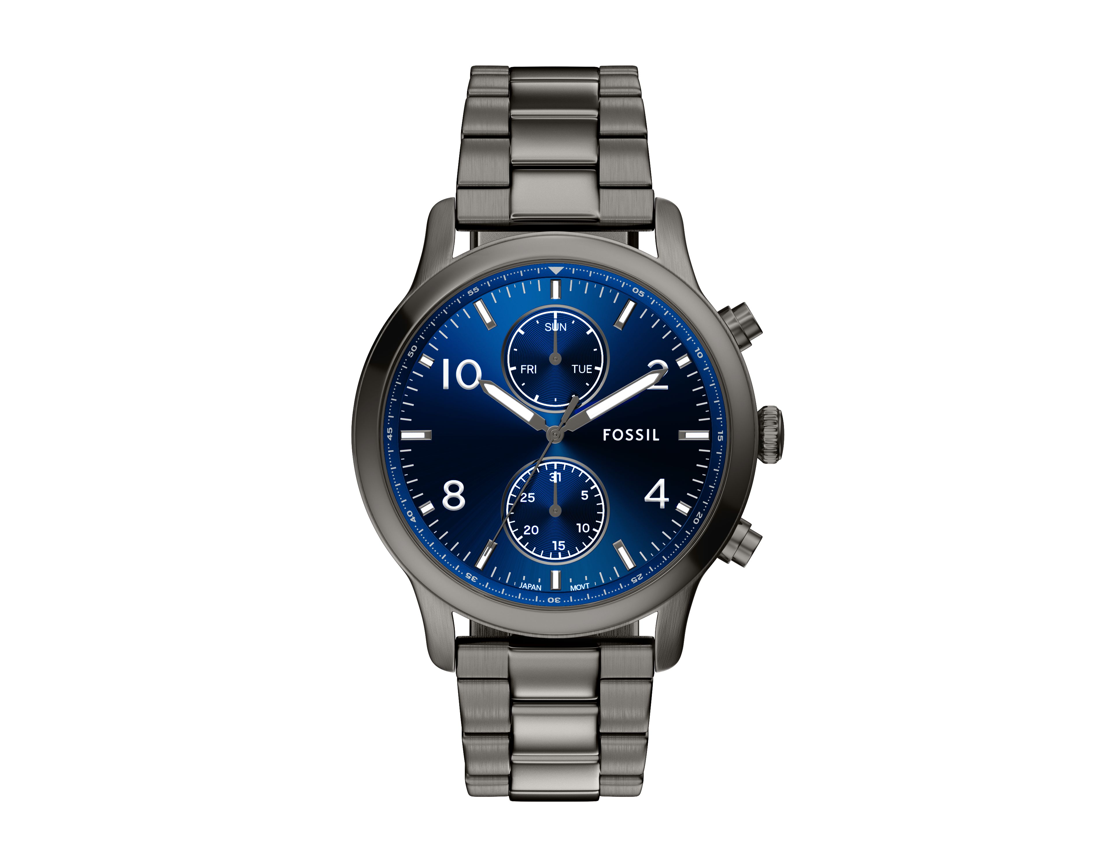 Bennett 45mm Multifunction Gunmetal Stainless Steel Watch