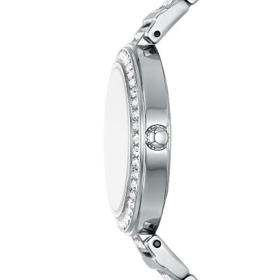 Karli Three-Hand Silver-Tone Watch