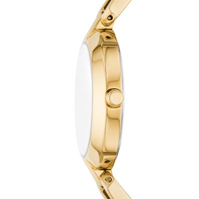 Kerrigan Three-Hand Gold-Tone Stainless Steel Watch