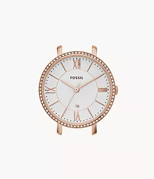 Jacqueline Rose-Tone Stainless Steel Watch Case