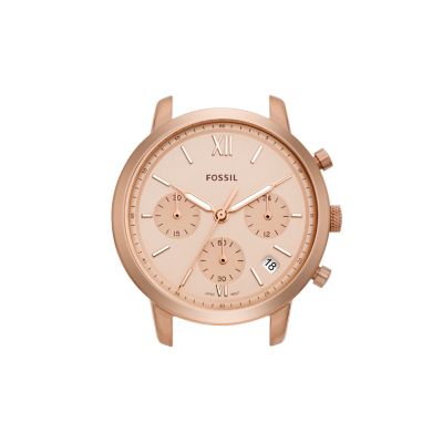 Doré rose for Boîtier de montre Neutra chronographe, en acier inoxydable, doré