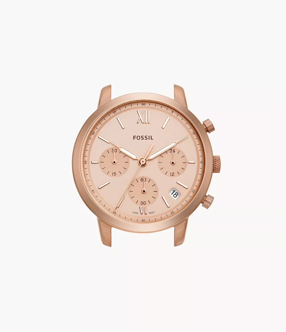 Neutra Chronograph Rose Gold-Tone Stainless Steel Watch Case
