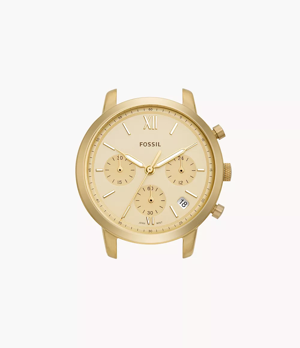 Image of Neutra Chronograph Gold-Tone Stainless Steel Watch Case