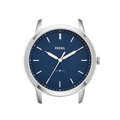 

Fossil Homme Boîtier interchangeable The Minimalist extra-plat bleu à trois aiguilles