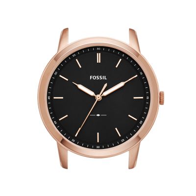 Fossil the best sale minimalist black