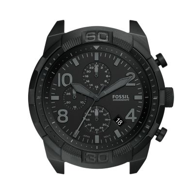 Bronson Chronograph Black Stainless Steel Watch Case