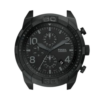 Fossil black stainless steel on sale watch