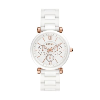 Fossil watch 2025 ladies white